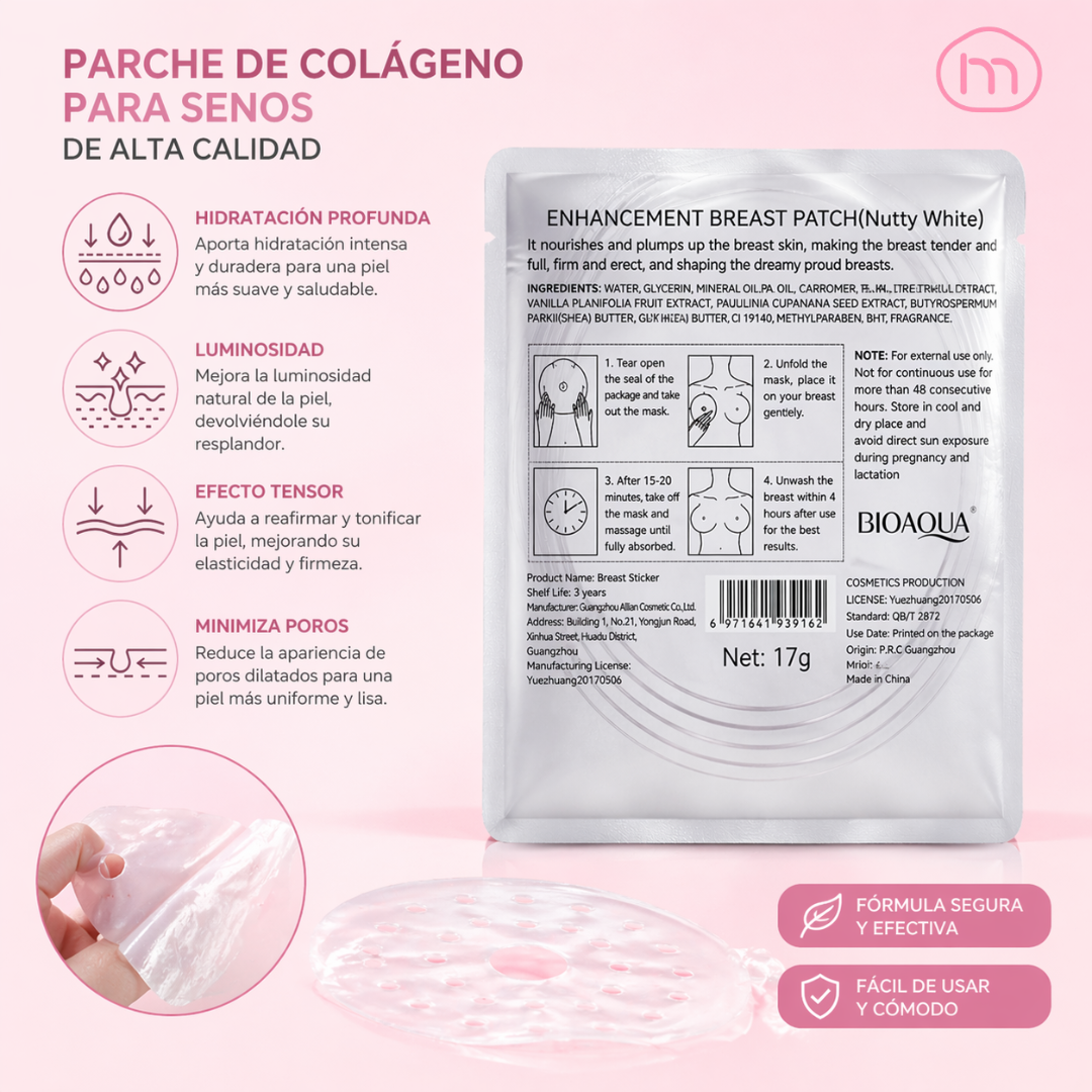 PARCHE DE COLAGENO PARA BUSTO