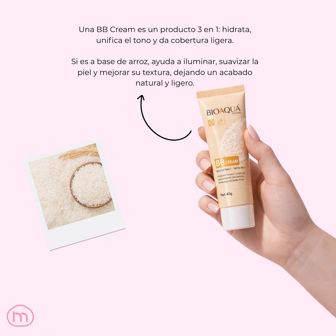 BB CREAM DE ARROZ BIOAQUA
