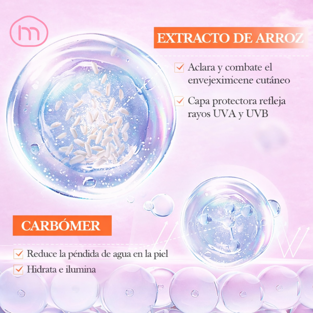 BLOQUEADOR FACIAL DE ARROZ