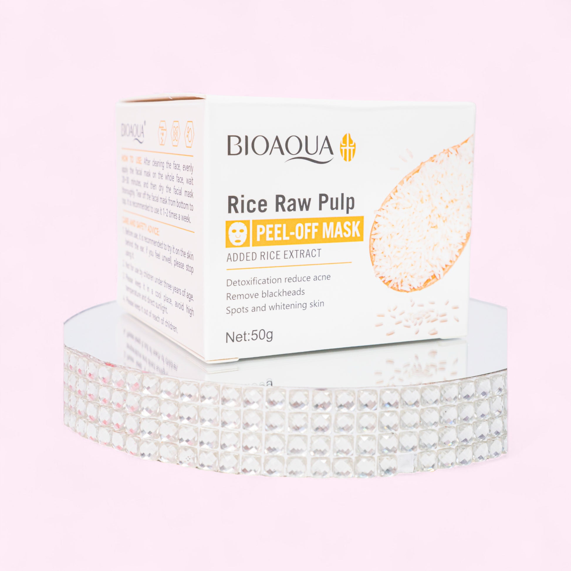 Mascarilla hidroplástica de arroz