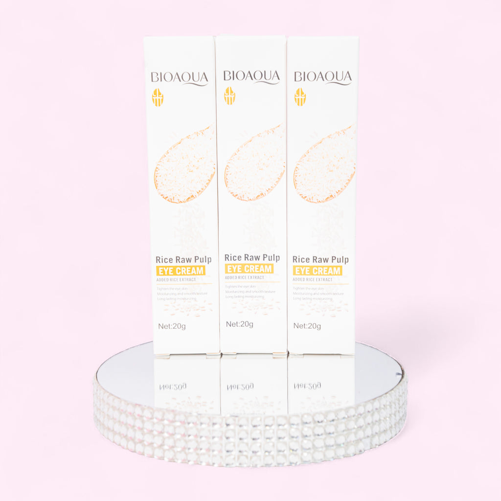 Contorno de ojos de arroz