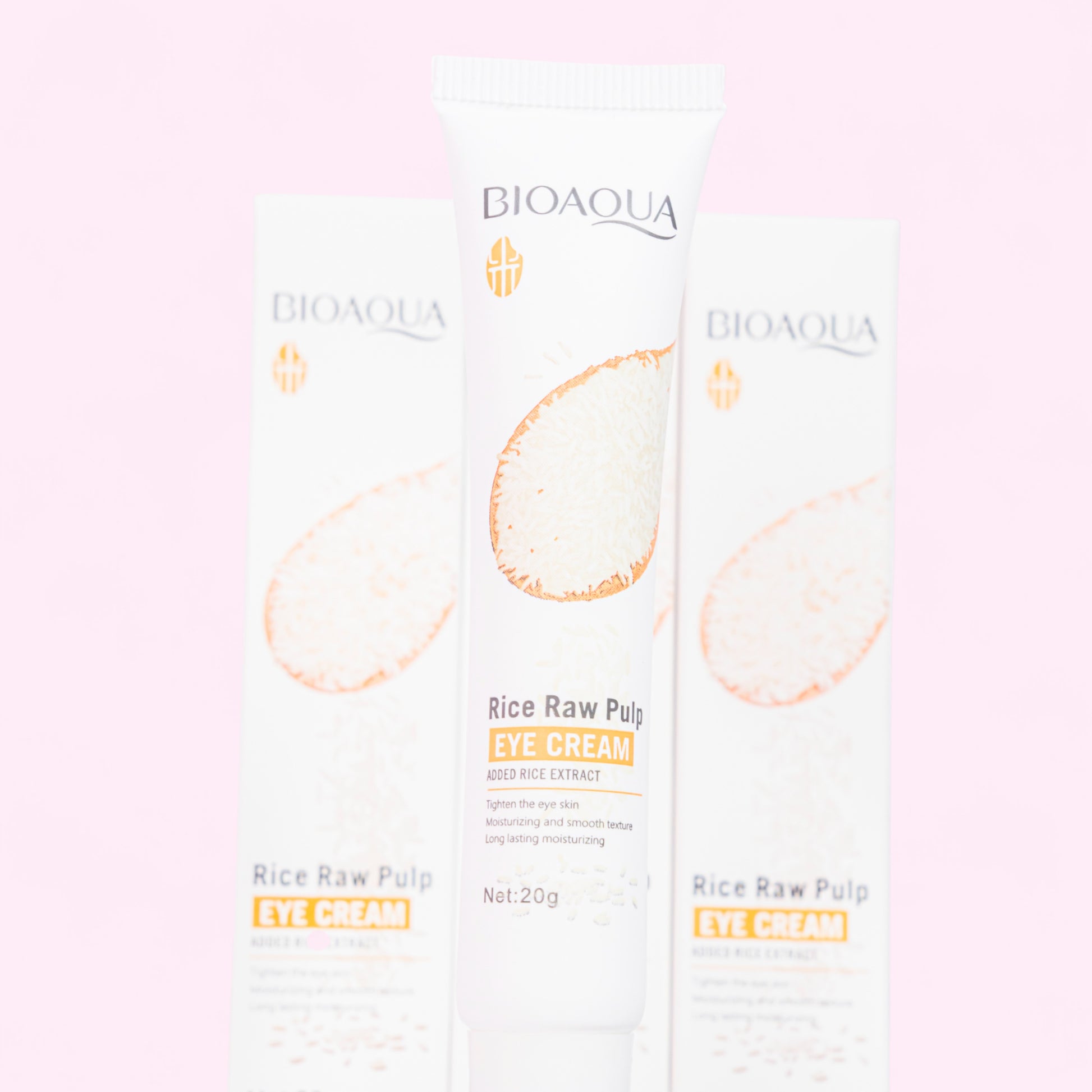 Contorno de ojos de arroz